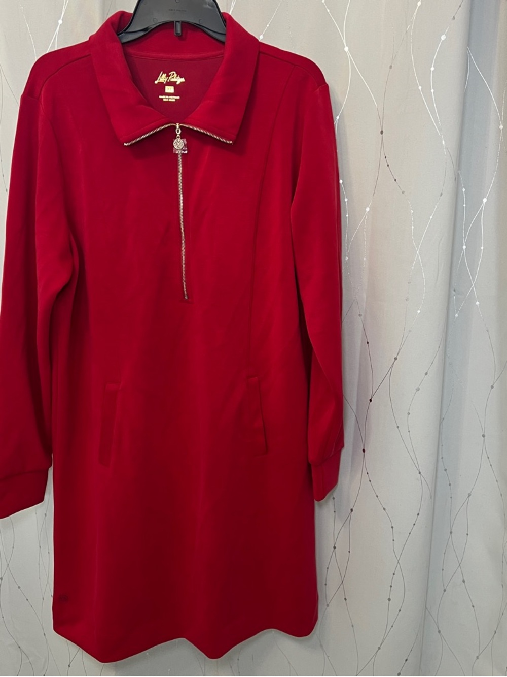 Lilly Pulitzer UPF 50+ Eleni Dress #88189 Red XL